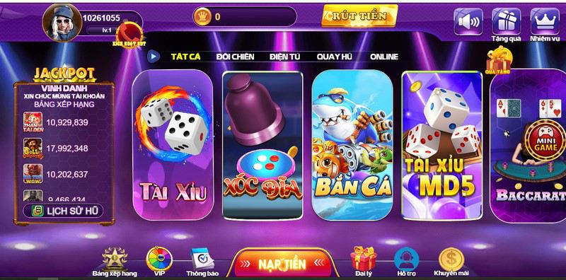 Xóc đĩa 68 game bài rất được yêu thích